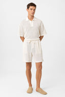 Nia Drawstring Cotton Blend Shorts