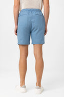 Yai Linen Blend Elastic Waist Shorts