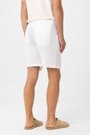 Yai Linen Blend Elastic Waist Shorts