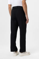 Kelton High Waist Pleated Cotton Linen Trousers