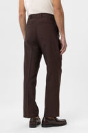 Kelton High Waist Pleated Cotton Linen Trousers