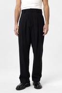 Cristophe High Waist Pleated Viscose Trousers