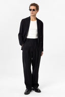 Cristophe High Waist Pleated Viscose Trousers