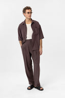 Cristophe High Waist Pleated Viscose Trousers