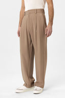 Cristophe High Waist Pleated Viscose Trousers