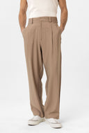 Cristophe High Waist Pleated Viscose Trousers