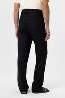 Stephano High Waist Pleated Linen Blend Trousers