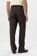 Stephano High Waist Pleated Linen Blend Trousers