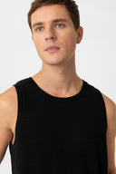 Natalio Sleeveless Knitted Cotton T-Shirt