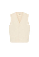 Forrest Cotton Linen Suit Vest with Inseam Pockets