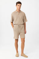 Martim Open Textured Short Sleeve Polo T-Shirt