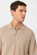 Martim Open Textured Short Sleeve Polo T-Shirt