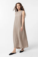 Laura Sleeveless Cotton Blend Maxi Dress