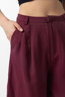 Fadwa High Waist Pleated Bermuda Shorts