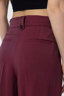 Giulia Loose-Legged High Waist Pleated Trousers