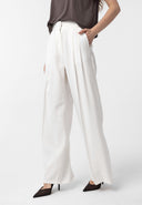 Giulia Loose-Legged High Waist Pleated Trousers
