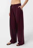 Marika Relaxed Fit Belted Pleated Trousers