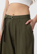 Marika Relaxed Fit Belted Pleated Trousers