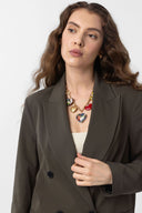 Donia Double Breasted Regular Fit Blazer Jacket