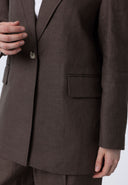 Cinzia Relax Fit Linen Jacket