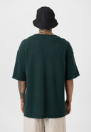 Roy Oversize Crew Neck Knitted Short Sleeve Sweatshirt