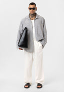 Guido Relaxed Fit Lapel Collar Striped Shirt with Breast Pocket