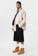 Guido Relaxed Fit Lapel Collar Striped Shirt with Breast Pocket