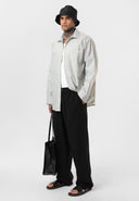 Guido Relaxed Fit Lapel Collar Striped Shirt with Breast Pocket