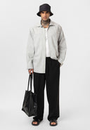 Guido Relaxed Fit Lapel Collar Striped Shirt with Breast Pocket