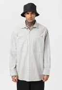 Guido Relaxed Fit Lapel Collar Striped Shirt with Breast Pocket