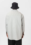 Guido Relaxed Fit Lapel Collar Striped Shirt with Breast Pocket