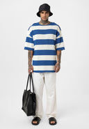 Ronald Oversize Striped Knitted Short Sleeve T-Shirt