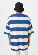 Ronald Oversize Striped Knitted Short Sleeve T-Shirt