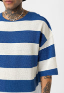 Ronald Oversize Striped Knitted Short Sleeve T-Shirt