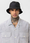 Rik Oversize Lapel Collar Striped Shirt with Breast Pocket