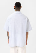 Rik Oversize Lapel Collar Striped Shirt with Breast Pocket