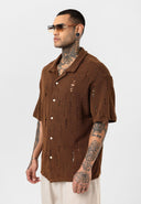 Raymond Oversize Lapel Collar Short Sleeve Shirt