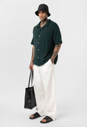 Raymond Oversize Lapel Collar Short Sleeve Shirt