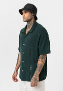 Raymond Oversize Lapel Collar Short Sleeve Shirt