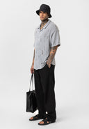Raymond Oversize Lapel Collar Short Sleeve Shirt