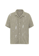 Raymond Oversize Lapel Collar Short Sleeve Shirt