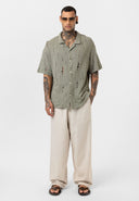 Raymond Oversize Lapel Collar Short Sleeve Shirt
