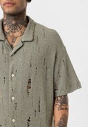 Raymond Oversize Lapel Collar Short Sleeve Shirt