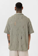 Raymond Oversize Lapel Collar Short Sleeve Shirt