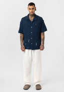 Raymond Oversize Lapel Collar Short Sleeve Shirt
