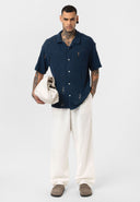 Raymond Oversize Lapel Collar Short Sleeve Shirt