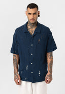 Raymond Oversize Lapel Collar Short Sleeve Shirt