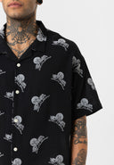 Jaap Oversize Print Detailed Lapel Collar Short Sleeve Shirt