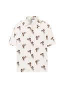 Jaap Oversize Print Detailed Lapel Collar Short Sleeve Shirt