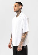 Leon Oversize Lapel Collar Short Sleeve Shirt